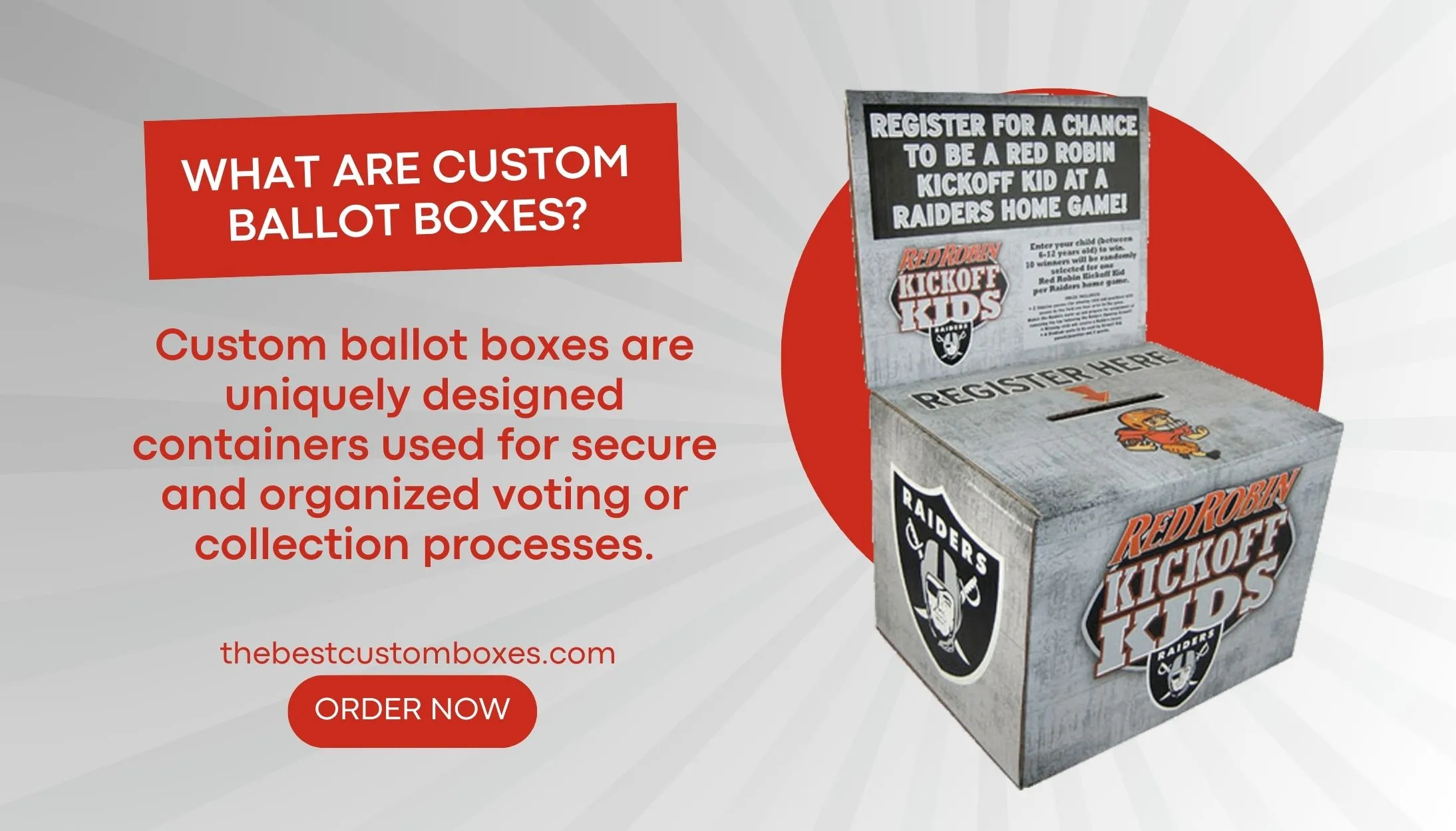 What are custom ballot boxes?