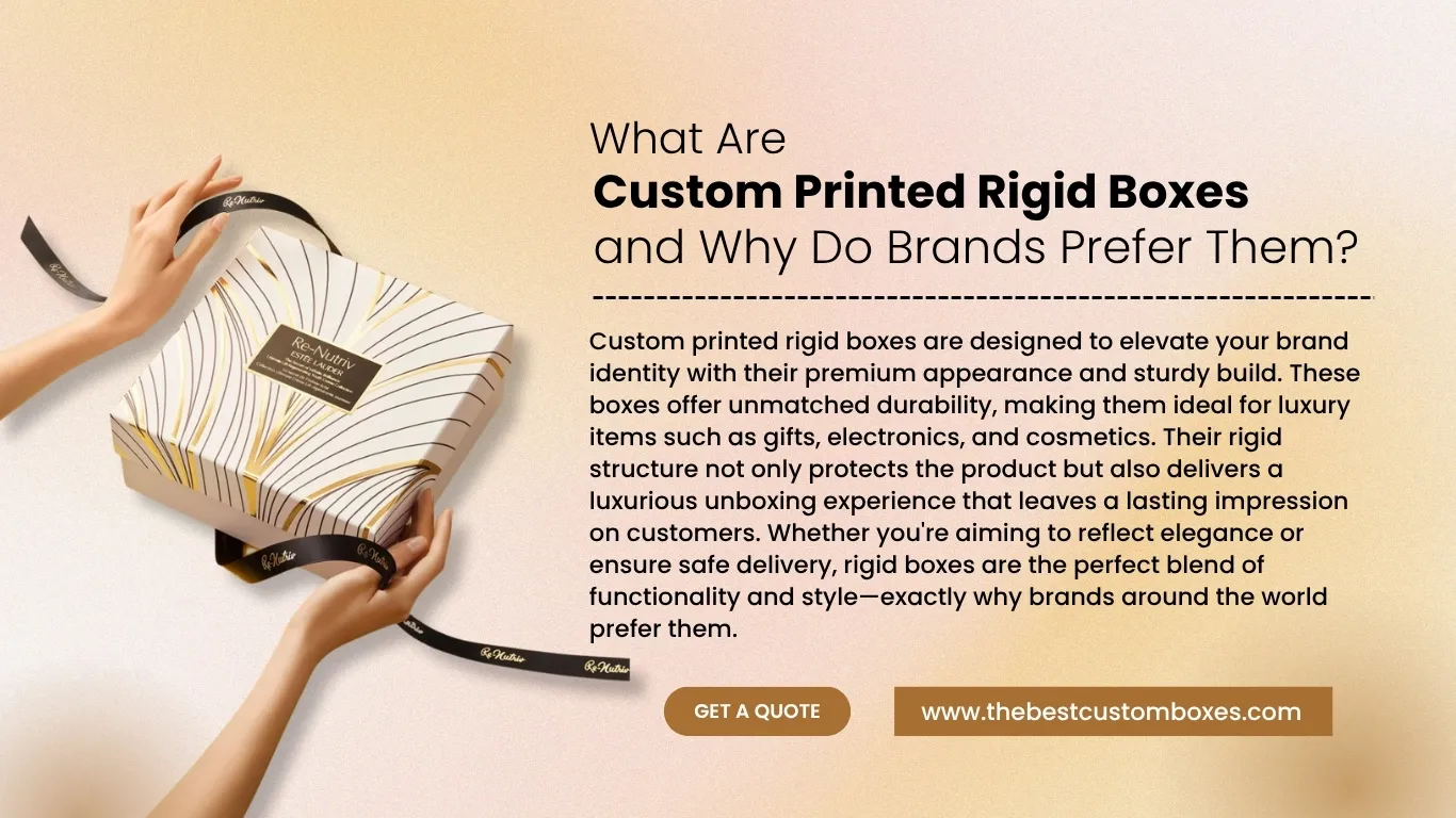 What Are Custom Printed Rigid Boxes and Why Do Brands Prefer Them?