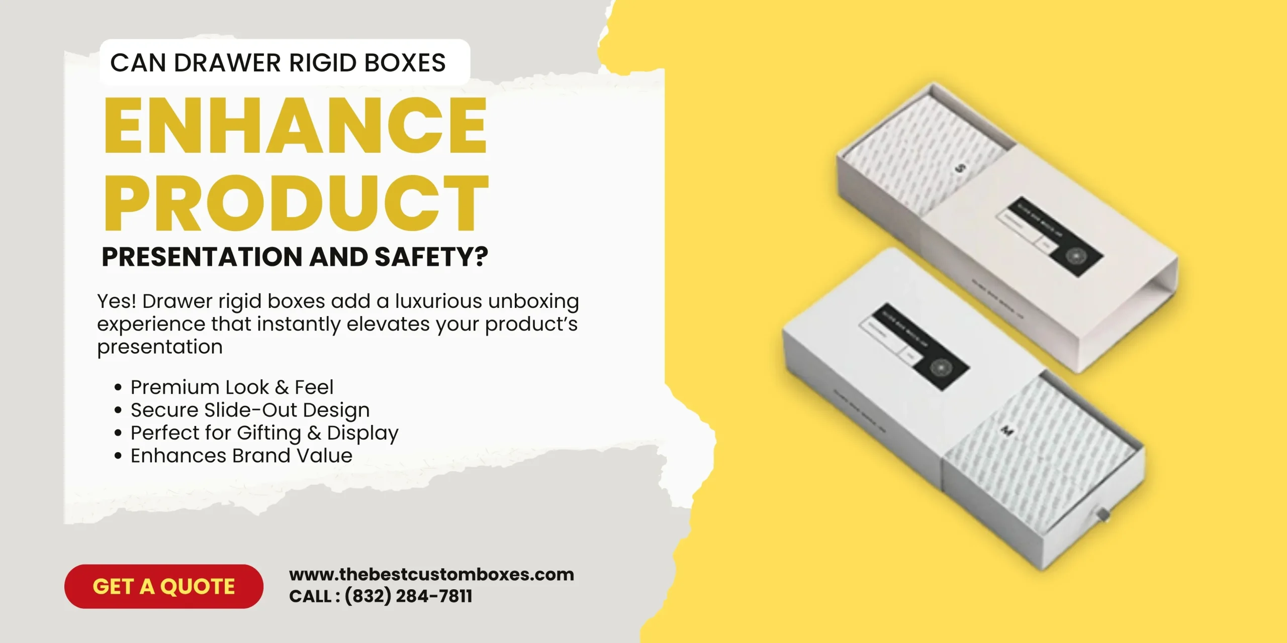 Can Drawer Rigid Boxes Enhance Product Presentation and Safety?y